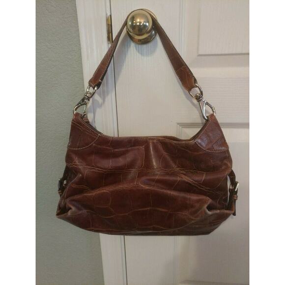 Dooney & Bourke NICE Leather Brown shoulder Hobo Zipper Bag MSRP $378 - Picture 5 of 12